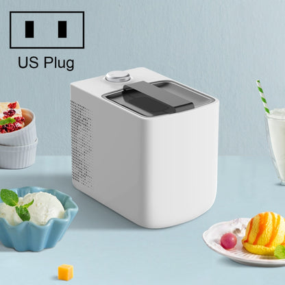 Electronic No Pre-cooling Mini Ice Cream Machine Household Automatic Homemade Yogurt Machine US Plug(White) - Yogurt Machine by buy2fix | Online Shopping UK | buy2fix