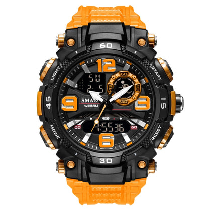 SMAEL 1921 Outdoor Sports Waterproof Men Luminous Time Watch Electronic Watch(Orange) - LED Digital Watches by SMAEL | Online Shopping UK | buy2fix