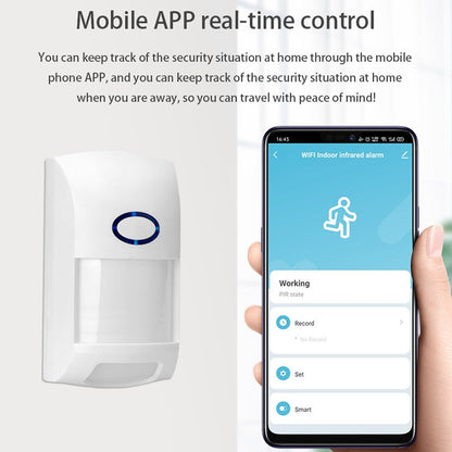 Tuya Smart App WiFi Infrared Alarm Smart Home Human Body Infrared Detector PIR - Security by buy2fix | Online Shopping UK | buy2fix