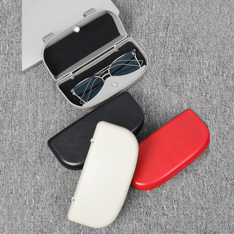 Multifunctional Car Glasses Box Car Sunshine Board Tickets Glasses Clamp(Beige) - In Car by buy2fix | Online Shopping UK | buy2fix