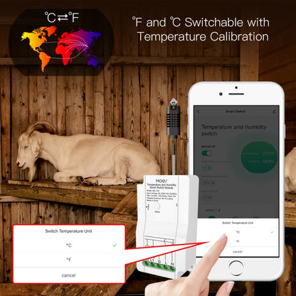 Temperature and Humidity Probe Tuya Dual-way Temperature and Humidity Switch Timer Smart Switch - Consumer Electronics by buy2fix | Online Shopping UK | buy2fix