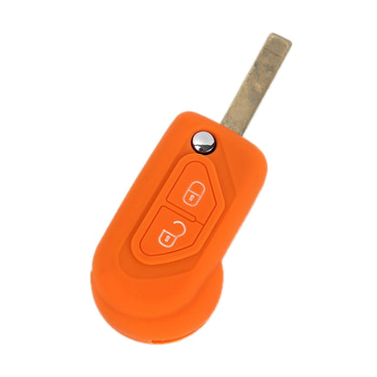 For Citroen C5/Elysee 2pcs Silicone Key Protector(Orange) - In Car by buy2fix | Online Shopping UK | buy2fix