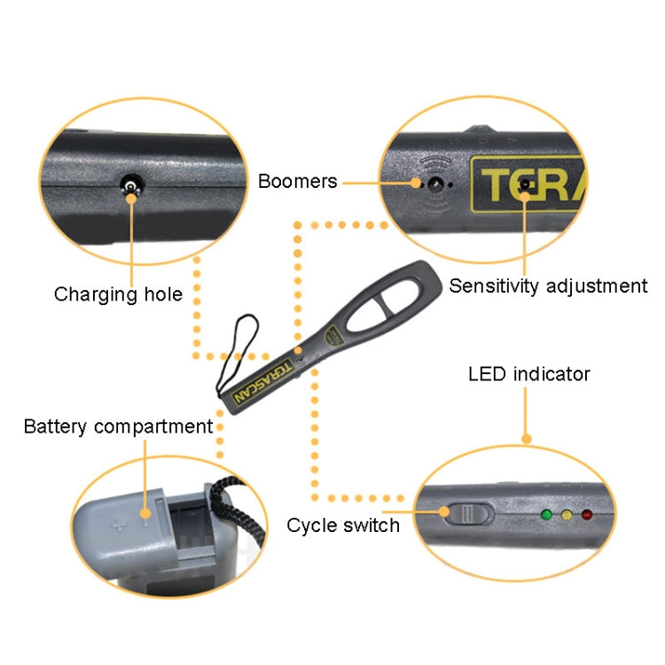 ESH-10 Handheld Metal Detector Product Security Detection Detector - Consumer Electronics by buy2fix | Online Shopping UK | buy2fix