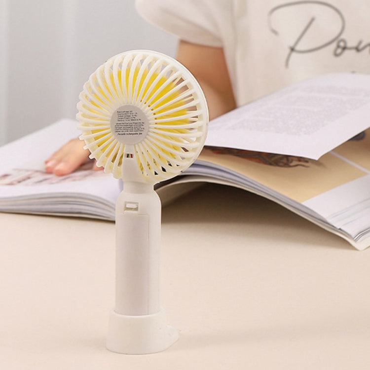 M9 Handheld Mini Fan Outdoor USB Charging Desktop Fan 800mAh(Yellow) - Consumer Electronics by buy2fix | Online Shopping UK | buy2fix