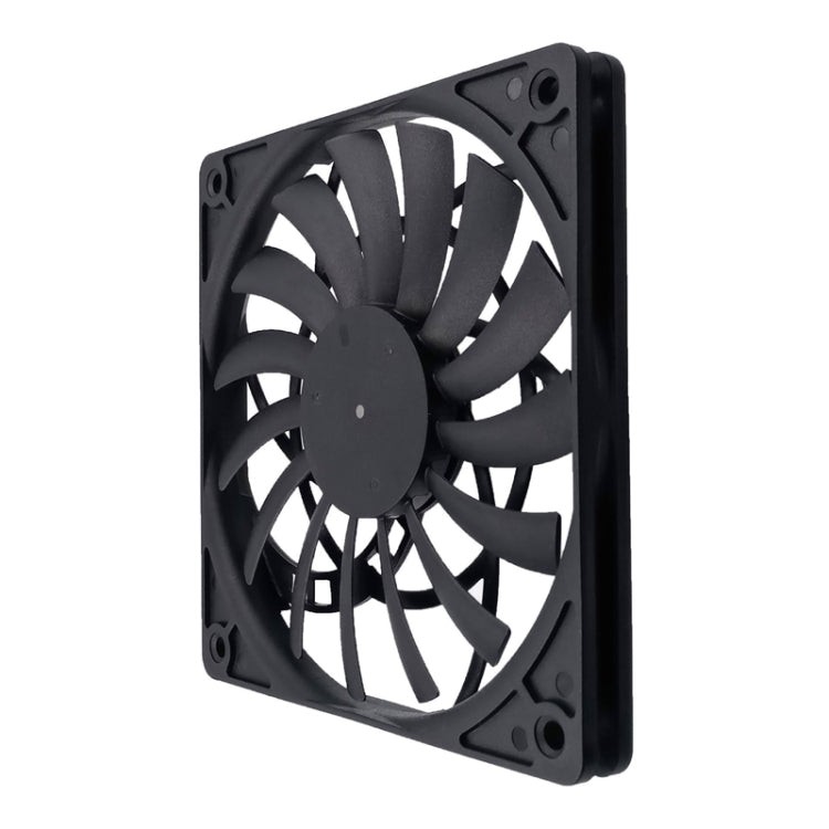 FANNER Ice Soul F12012 Desktop Chassis Ultra-thin 4pin Cooling Fan Intelligent PWM Speed Regulation(Black) -  by buy2fix | Online Shopping UK | buy2fix