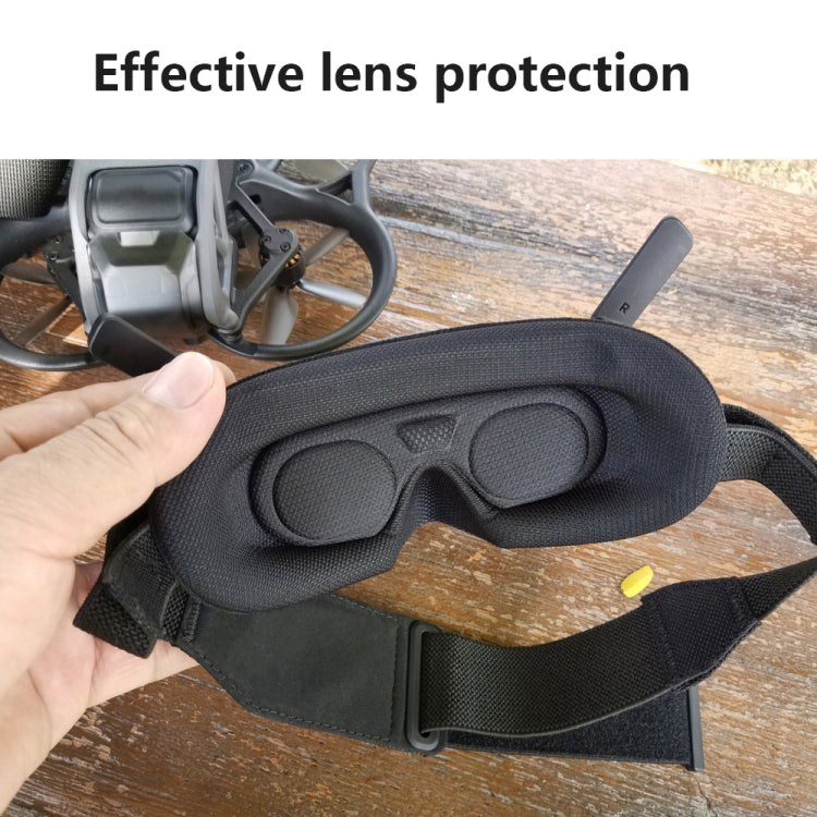 For DJI Goggles 2 Foam Padding Sponge Eye Pad Mask With Lens Cover Gray - Consumer Electronics by buy2fix | Online Shopping UK | buy2fix