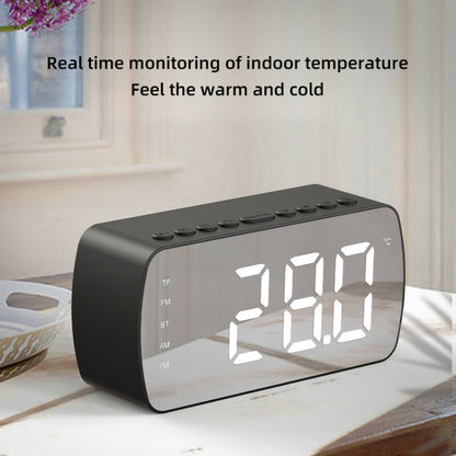 Q5 Outdoor Portable Card Bluetooth Speaker Small Clock Radio, Color: White 1400mAh - Mini Speaker by buy2fix | Online Shopping UK | buy2fix