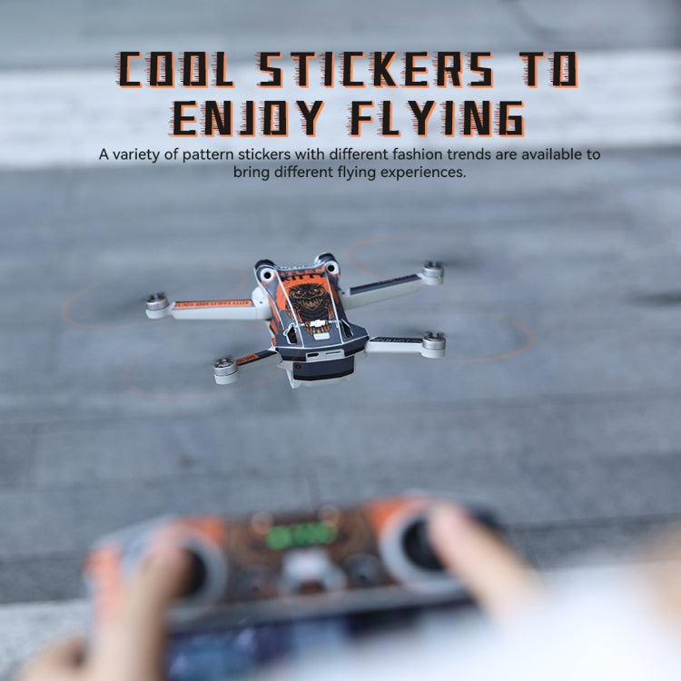 For DJI Mini 3 Pro Remote Control Body Sticker ,Spec: RC-N1 Without Screen(Graffiti No. 2) - Stickers by RCSTQ | Online Shopping UK | buy2fix