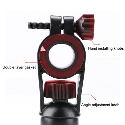 Electric Bike Motorcycle Bicycle Riding Shockproof Navigation Bracket, Color: Red For Rearview Mirror - Holders by buy2fix | Online Shopping UK | buy2fix