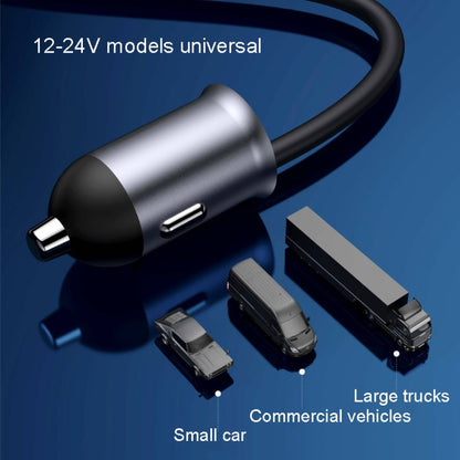Yesido Y53 QC3.0 Car Charger 97W Five Ports Fast Charged(Black) - Car Charger by Yesido | Online Shopping UK | buy2fix