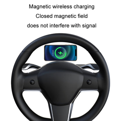 For Tesla Model3/Y Mobile Phone Car Magnetic Bracket Wireless Charging - Wireless Charger Holders by buy2fix | Online Shopping UK | buy2fix