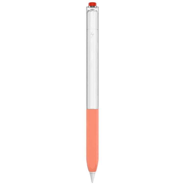 For Apple Pencil 2 AhaStyle PT-LC05 Jelly Style Translucent Silicone Protective Pen Case(Orange) - Pencil Accessories by AhaStyle | Online Shopping UK | buy2fix