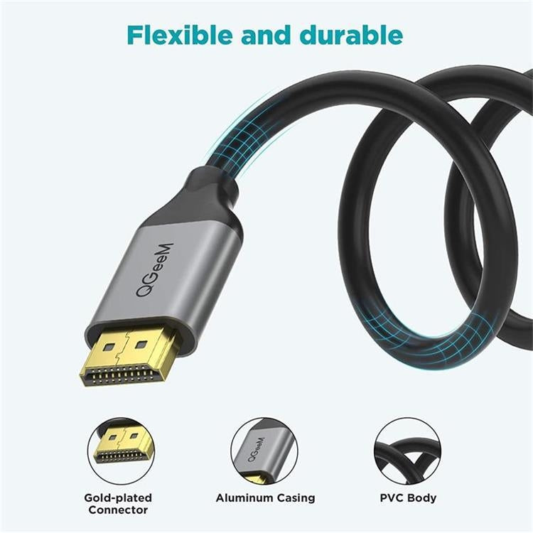 QGeeM QG-AV17 HDMI To HDMI Connection Cable Support 8K&60Hz 1.8m Length - Cable by QGeeM | Online Shopping UK | buy2fix