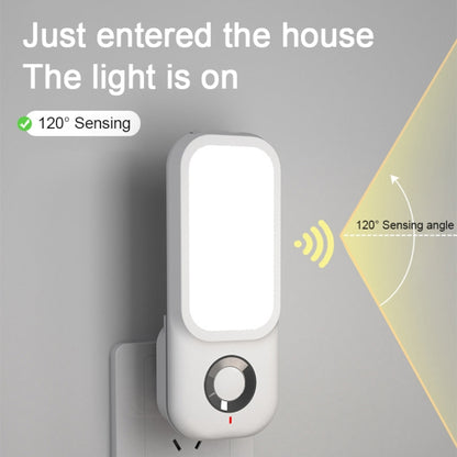 LED Induction Night Light Intelligent Wireless Aisle Corridor Night  With Flashlight,Spec: Dual-use EU Plug - Sensor LED Lights by buy2fix | Online Shopping UK | buy2fix