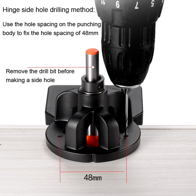 8 In 1 Aluminum Alloy 35mm Hinge Opener Hinge Punch Positioning Tool - Others by buy2fix | Online Shopping UK | buy2fix