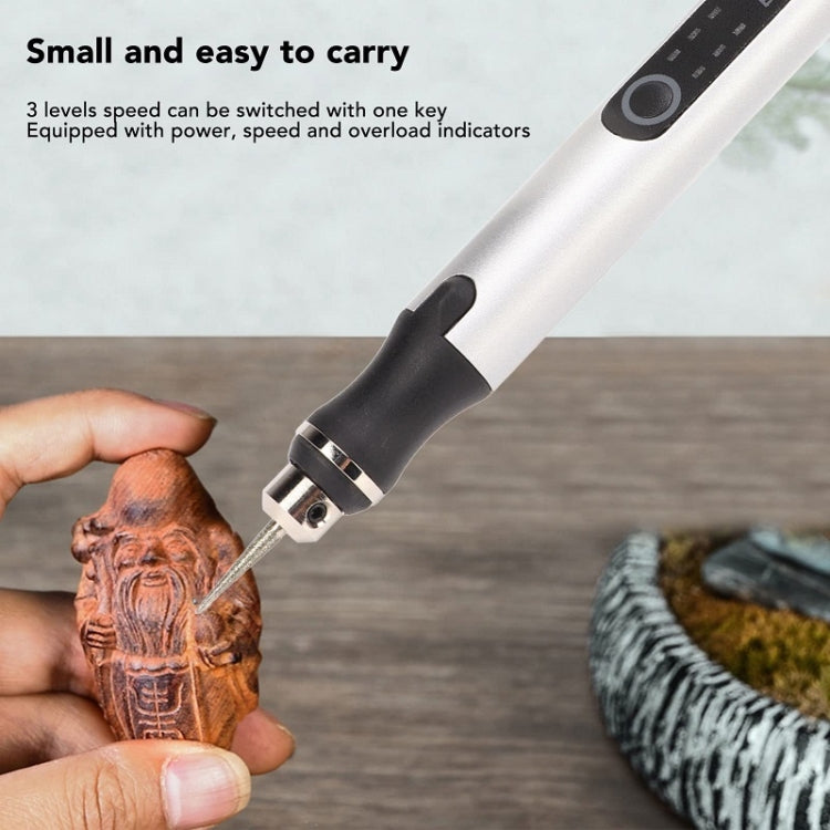 E108 59pcs/set Wireless Portable USB Rechargeable Mini Electric Drill Pen(Rose Gold) - Abrasive Tools & Accessories by buy2fix | Online Shopping UK | buy2fix