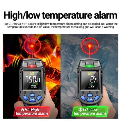 ANENG TH06 Oil Temperature High Precision Thermometer Laser Baking Infrared Water Thermometer(Orange) - Thermostat & Thermometer by ANENG | Online Shopping UK | buy2fix