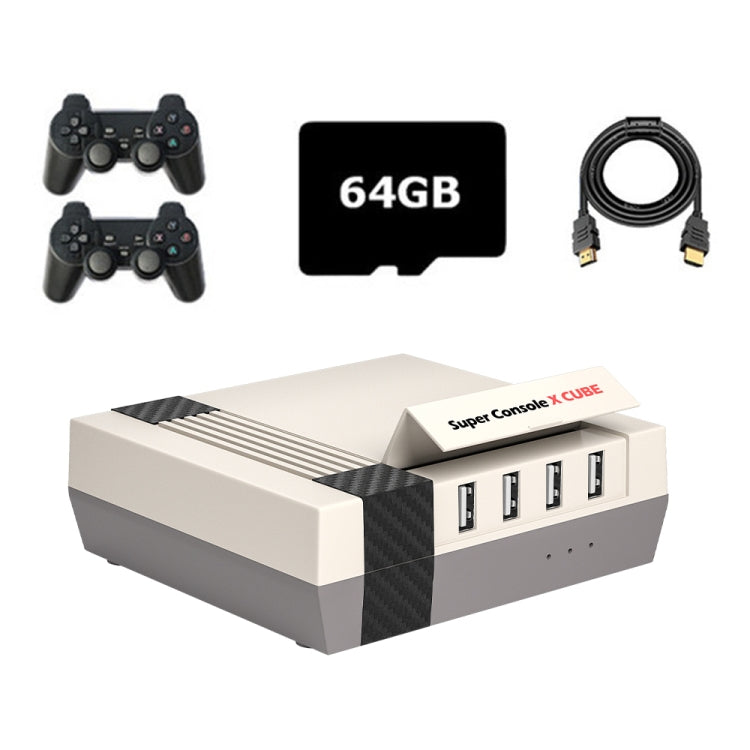 Super Console X Cube Wireless Retro TV Video Game Console Built-in 50+ Emulators 64G 33000+ Games(EU Plug) - Pocket Console by buy2fix | Online Shopping UK | buy2fix