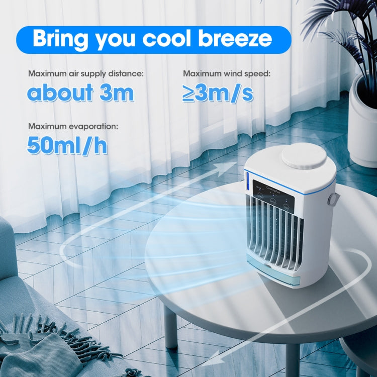 CF008 Mini Household Humidification Spray Air Cooler USB Plug-in Portable Air Conditioner Fan(White) - Electric Fans by buy2fix | Online Shopping UK | buy2fix