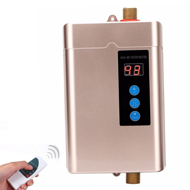 US Plug 3000W  Electric Water Heater With Remote Control Adjustable Temperate(White) - Water Heaters & Parts by buy2fix | Online Shopping UK | buy2fix