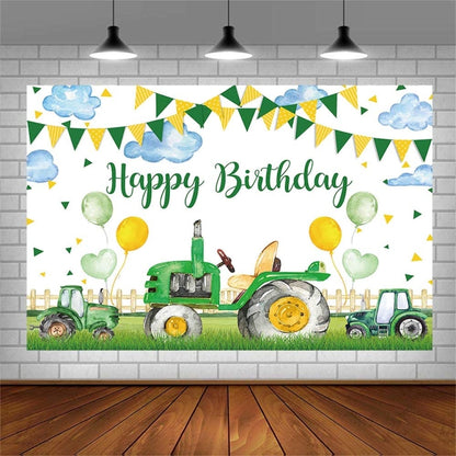 180x240cm  Farm Tractor Photography Backdrop Cloth Birthday Party Decoration Supplies -  by buy2fix | Online Shopping UK | buy2fix