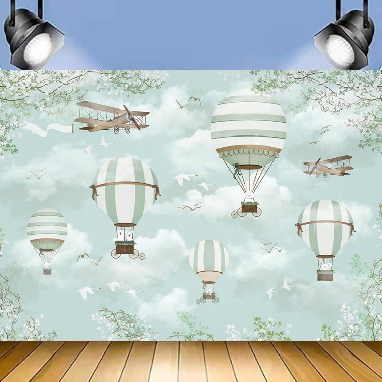 1.5m x 1m Cartoon Airplane Hot Air Balloon Theme Birthday Background Cloth Photography Decoration Backdrop -  by buy2fix | Online Shopping UK | buy2fix