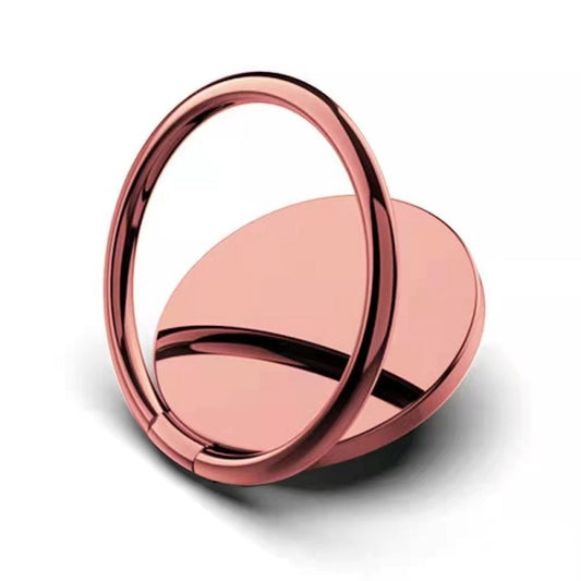 Full Metal Bracket 360 Degree Rotating Magnetic Phone Ring Buckle(Rose Gold) - Ring Holder by buy2fix | Online Shopping UK | buy2fix