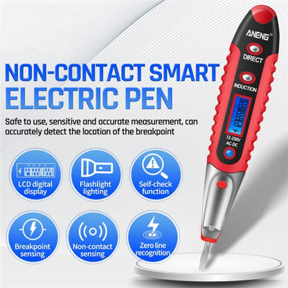 ANENG VD700 2pcs Sound and Light Alarm Non-contact Digital Display Sensor Multi-function Test Pen(Black Yellow) - Voltage Detector by ANENG | Online Shopping UK | buy2fix