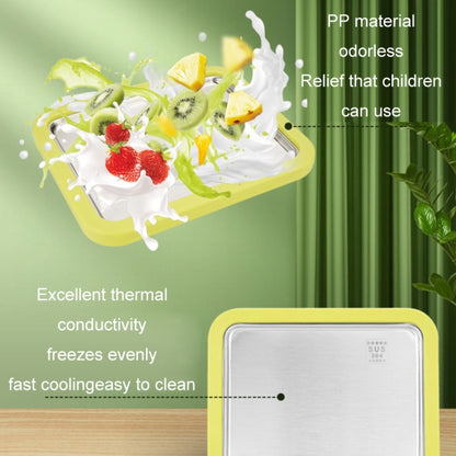 Mini Household Fried Yogurt Machine Children Homemade DIY Fried Ice Tray, Color: Aluminum Alloy Pink 22.5x17.5cm - Yogurt Machine by buy2fix | Online Shopping UK | buy2fix