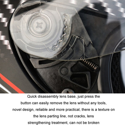 KUQIBAO Motorcycle Smart Bluetooth Sun Protection Double Lens Safety Helmet, Size: XXL(White Phantom Fiber+Gray Tail) - Helmets by KUQIBAO | Online Shopping UK | buy2fix