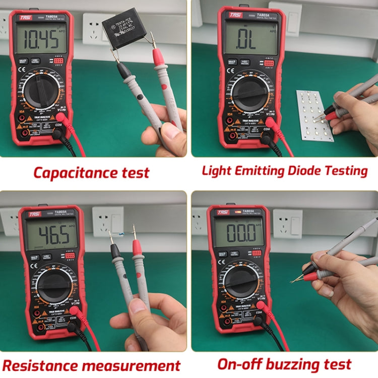 TASI TA803C Digital High Precision Multimeter Digital Display Household Multifunction Electrician Multimeter - Digital Multimeter by TASI | Online Shopping UK | buy2fix