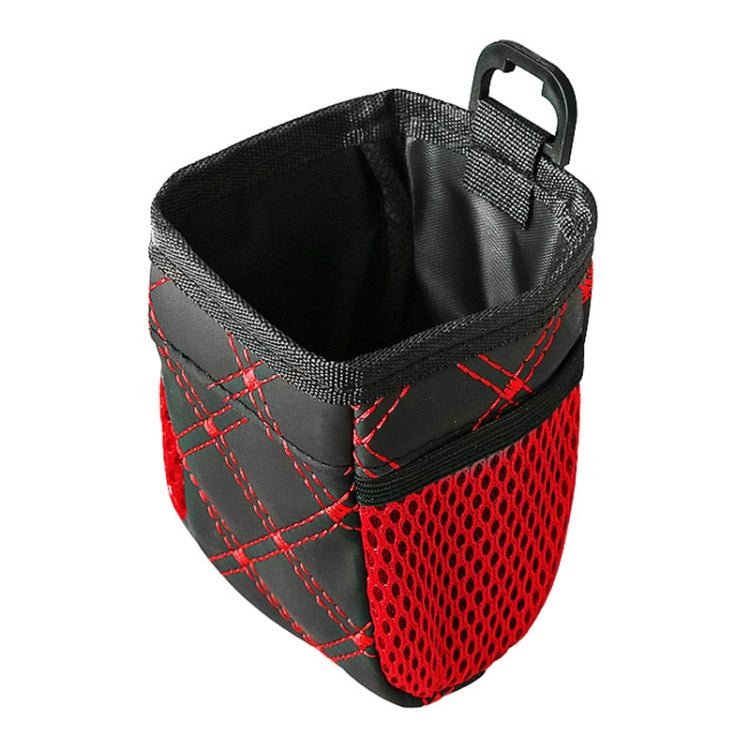 2pcs Car Air Outlet Sundries Storage Bag With Net Pocket(Red Line) - Stowing Tidying by buy2fix | Online Shopping UK | buy2fix