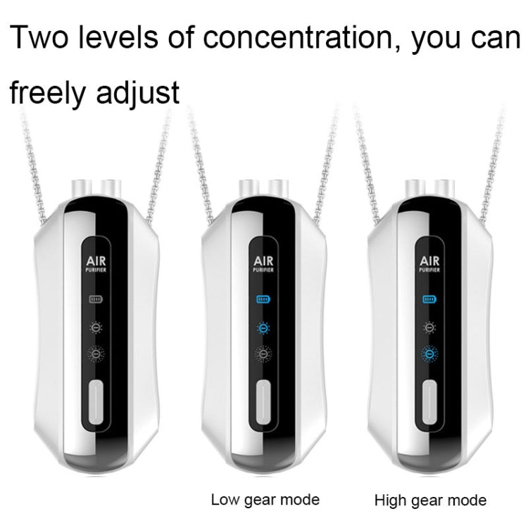 Portable Negative Ion Air Purifier Home Hanging Neck Purifier, Style: Rope Style (Black) - Air Purifiers & Parts by buy2fix | Online Shopping UK | buy2fix