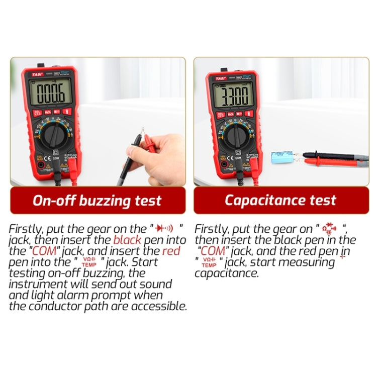 TASI TA801B Automated Manual Integral Digital Multimeter High Precision Digital Display Ammeter - Digital Multimeter by TASI | Online Shopping UK | buy2fix