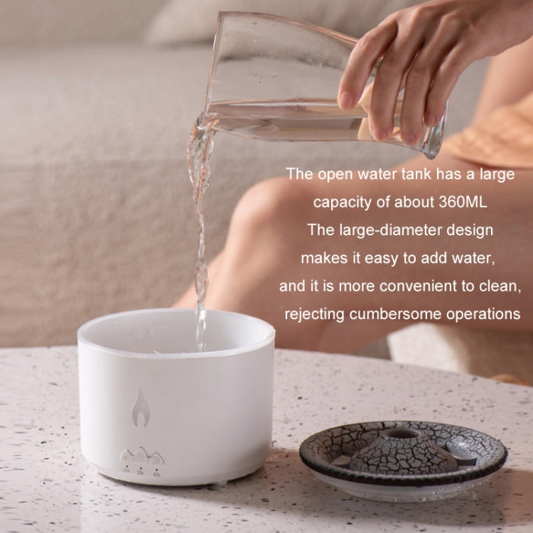 Volcanic Essential Oil Aroma Diffuser Ultrasonic Air Humidifier, Model: Monochrome(US Plug) - Air Purifiers & Accessories by buy2fix | Online Shopping UK | buy2fix