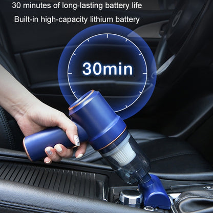 Wireless Car High Power Charging Mini Car Vacuum Cleaner, Color: Black Type-C+Charging Base - Vacuum Cleaner by buy2fix | Online Shopping UK | buy2fix