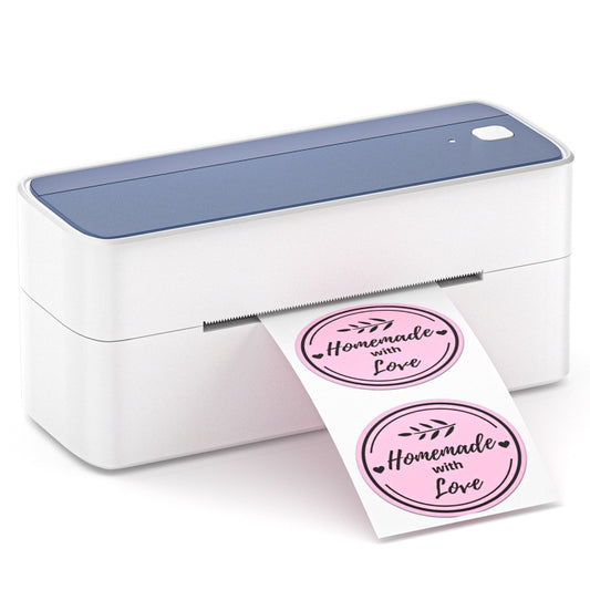 Phomemo PM241-BT Bluetooth Address Label Printer Thermal Shipping Package Label Maker, Size: EU(White Purple) - Printer by Phomemo | Online Shopping UK | buy2fix