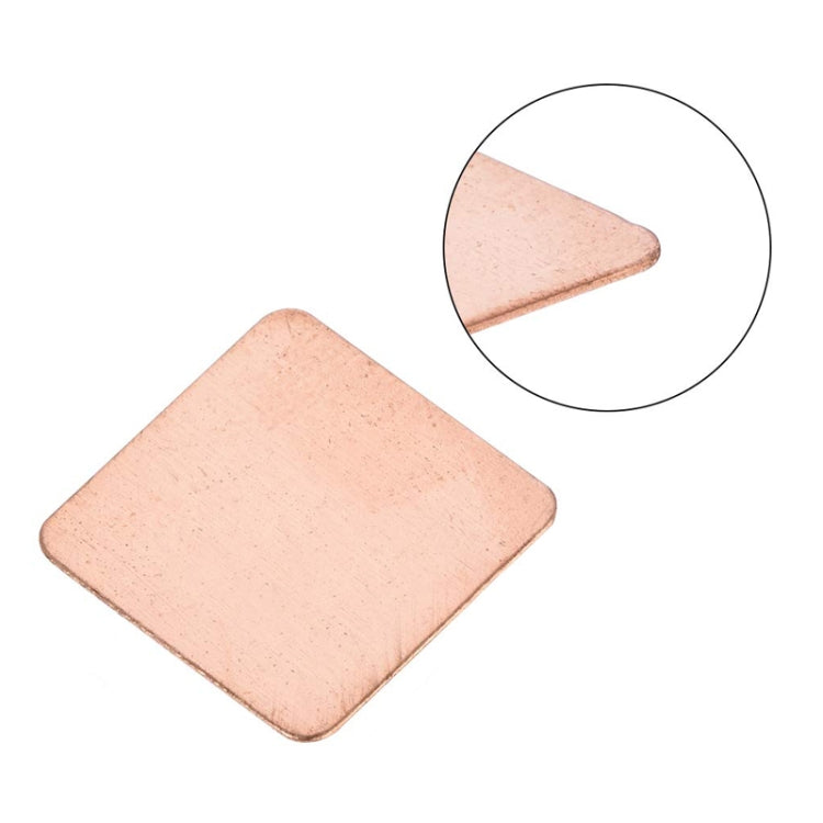 20pcs Laptop Cooling Copper Heat Sink Thermal Conductive Tabs Cell Phone Computer Graphics Card Heat Sinks 15x15x0.1mm - Others by buy2fix | Online Shopping UK | buy2fix