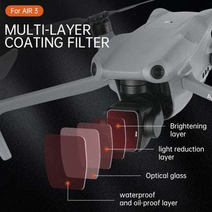 For DJI Air 3 RCSTQ Multi-Layer Coating Waterproof  Filter, Spec: ND32 - Lens Filter by RCSTQ | Online Shopping UK | buy2fix