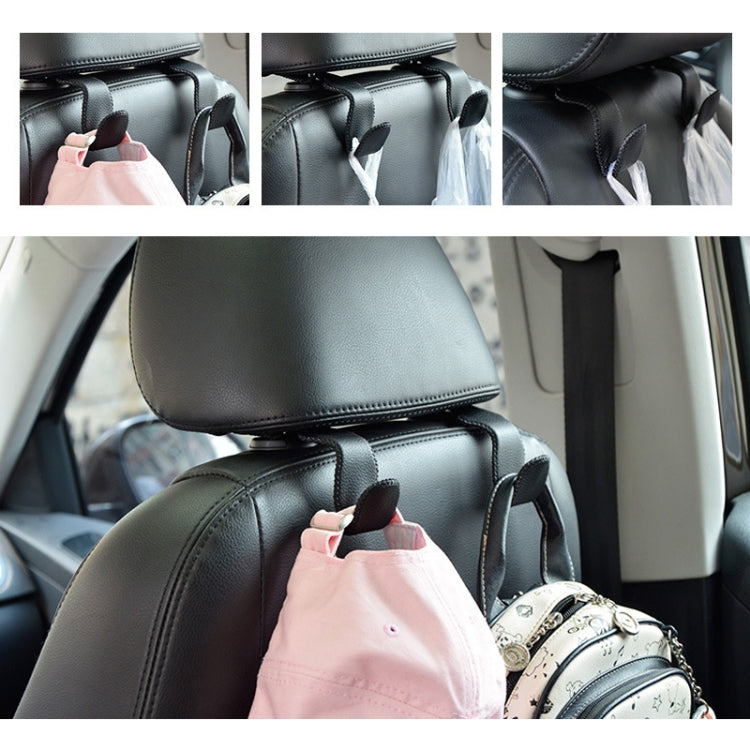 Car Hidden Multi-function Seat Back Seat Small Hook(Black) - Auto Fastener & Clips by buy2fix | Online Shopping UK | buy2fix