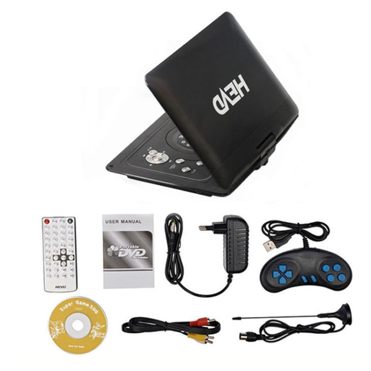 14.1-Inch Screen Portable DVD Player Support USB/SD/AV Input With Gamepad(EU Plug) - DVD & LCD Player by buy2fix | Online Shopping UK | buy2fix