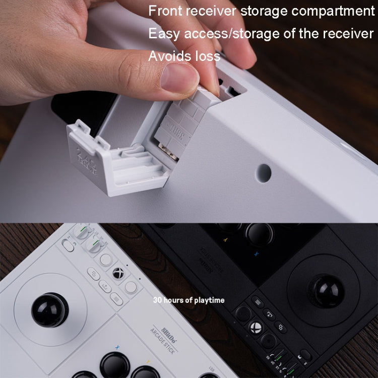 8Bitdo Wireless 2.4G Arcade Stick For Xbox Series X / S / Xbox One / Windows 10(White) - Gamepad by 8BitDo | Online Shopping UK | buy2fix