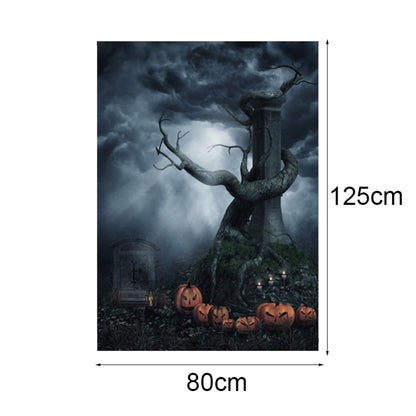 1.25x0.8m Holiday Party Photography Background Halloween Decoration Hanging Cloth, Style: WS-145 - Cartoon by buy2fix | Online Shopping UK | buy2fix