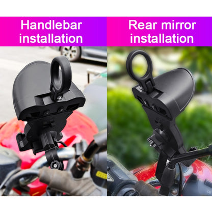 Motorcycle Sunshade Rainproof Mobile Phone Holder, Shape: Charging Mirror Holder 5V-2A - Holder by buy2fix | Online Shopping UK | buy2fix