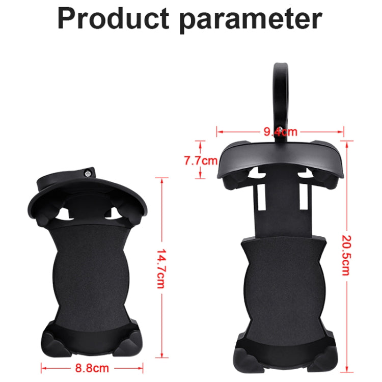 Motorcycle Sunshade Rainproof Mobile Phone Holder, Shape: Charging Mirror Holder 5V-2A - Holder by buy2fix | Online Shopping UK | buy2fix