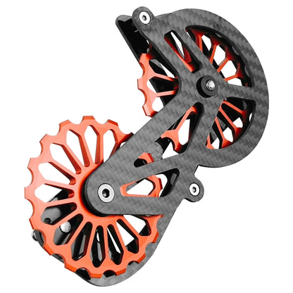 Carbon Fiber Guide Wheel For Road Bike Bicycle Bearing Rear Derailleur Guide Wheel Parts, Model Number: SD6 Red - Guide wheels by BIKERSAY | Online Shopping UK | buy2fix