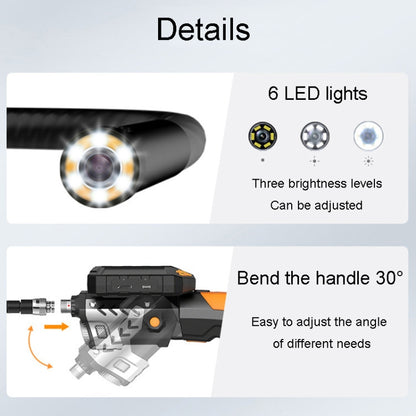 Teslong NTS300 5.5mm-1M Dual Lens Waterproof 5 Inch HD Industrial Borescope Auto Repair Tools -  by Teslong | Online Shopping UK | buy2fix