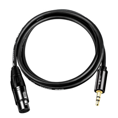 JINGHUA 3.5mm Male To XLR Female Microphone Cable Computer Mixer Audio Cable, Length: 5m - Microphone Audio Cable & Connector by JINGHUA | Online Shopping UK | buy2fix