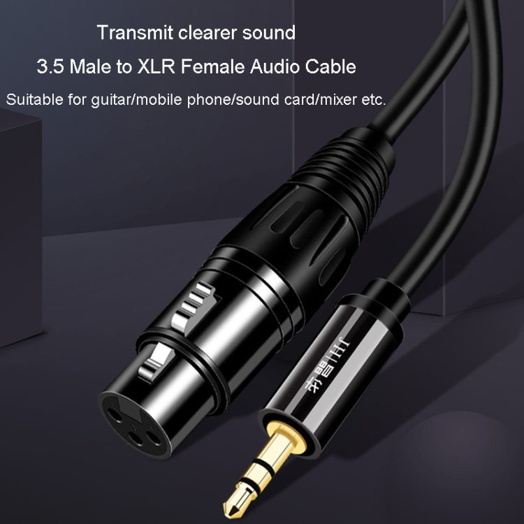 JINGHUA 3.5mm Male To XLR Female Microphone Cable Computer Mixer Audio Cable, Length: 5m - Microphone Audio Cable & Connector by JINGHUA | Online Shopping UK | buy2fix