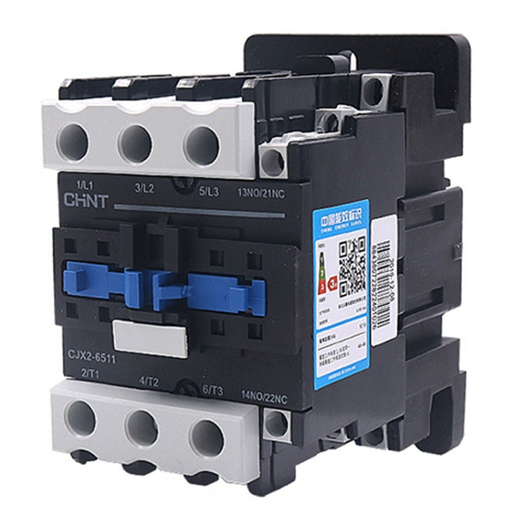 CHNT CJX2-6511 65A 220V Silver Alloy Contacts Multi-Purpose Single-Phase AC Contactor - Relays by CHNT | Online Shopping UK | buy2fix